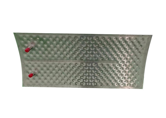 SS304 Xúc laser Dimple gối tấm 2mm cho Crystallizers Nổi nhiệt