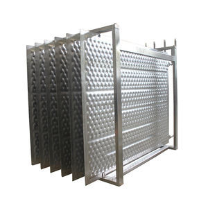 0.8mm Sản phẩm hoàn toàn hàn tấm gối loại trao đổi nhiệt sữa cho máy làm mát ngâm