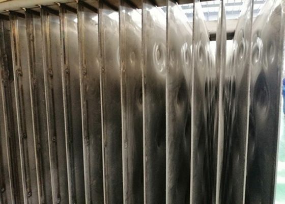 Bộ trao đổi nhiệt dạng tấm 12x2m SS304 316L với tấm gối hàn nổi