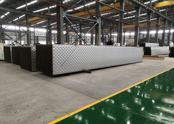 Tấm trao đổi nhiệt tấm gối đôi dập nổi bằng thép không gỉ loại tốt 316L