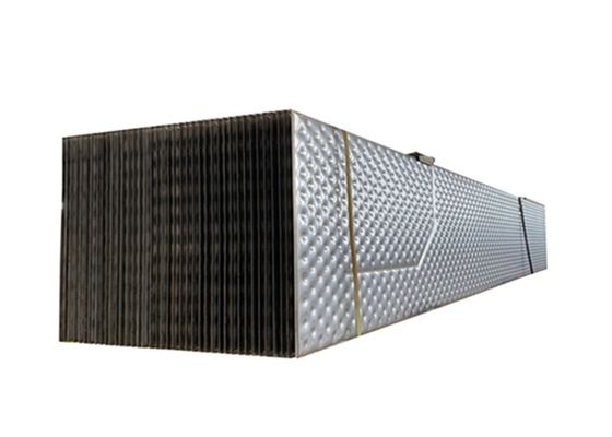 Bộ trao đổi nhiệt dạng tấm nhiệt 2x12m với tấm gối ống rộng