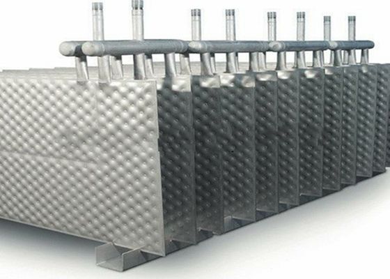 Bộ trao đổi nhiệt dạng tấm nhiệt 2x12m với tấm gối ống rộng