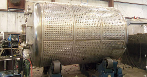 Dọc -40 C Pillow Plate Jacket Tank for Cooling Ethanol