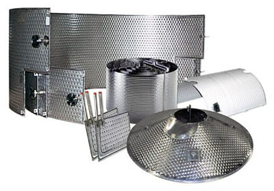 Thiết bị trao đổi nhiệt dạng tấm dimple tấm nổi trên tường đôi ISO